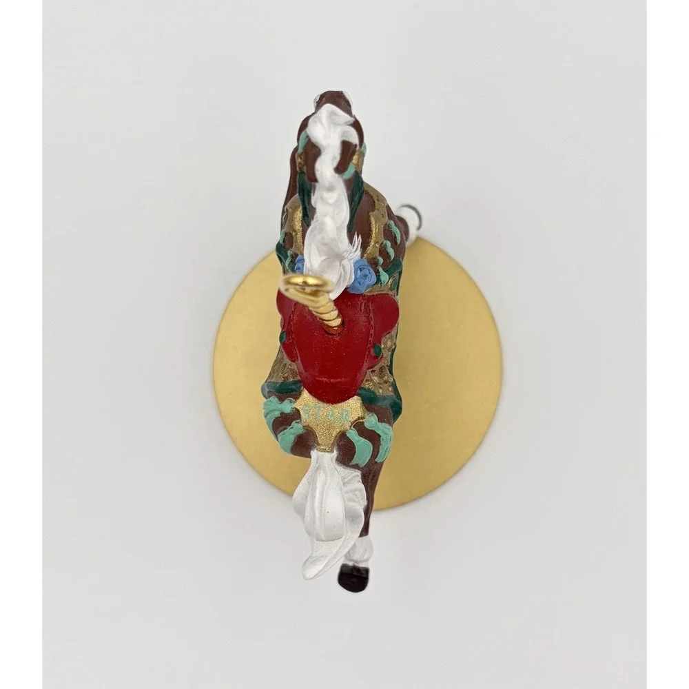 1989 Hallmark Keepsake Ornament Christmas Carousel Horse Star XPR9720 Vintage